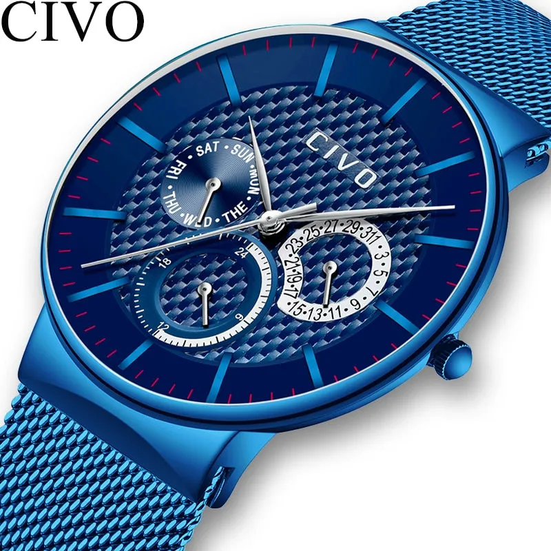 0047C | Quartz Men Watch | Mesh Band