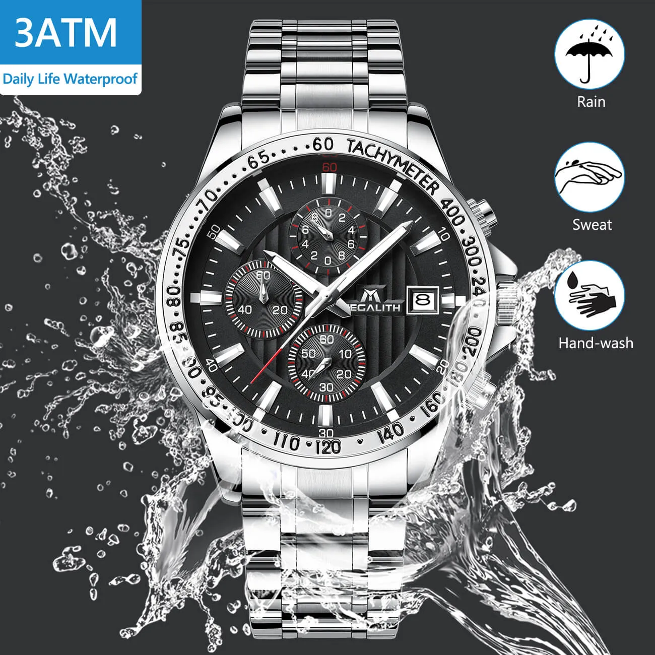 8033M | Quartz Men Watch | Stainless Steel Band