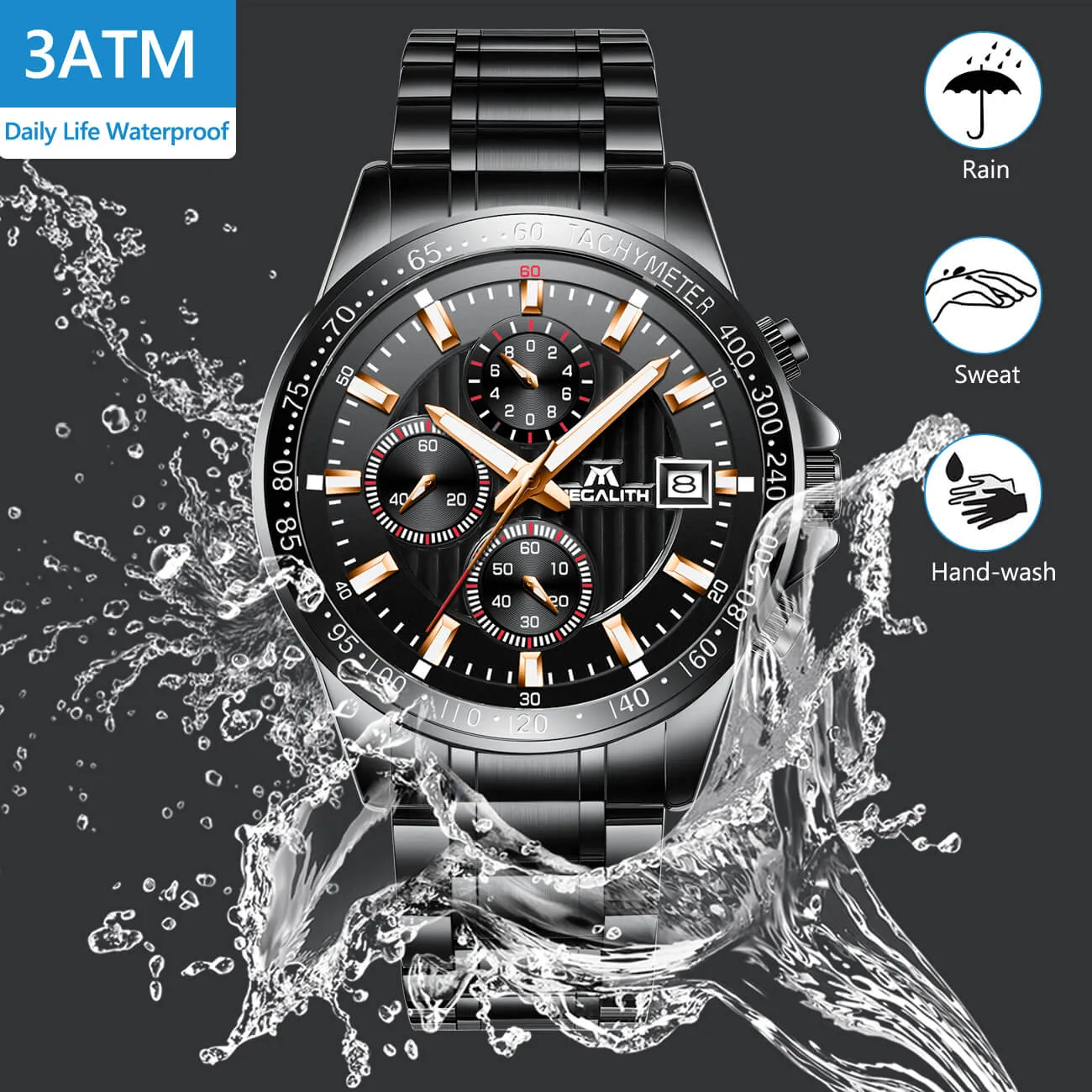 8033M | Quartz Men Watch | Stainless Steel Band