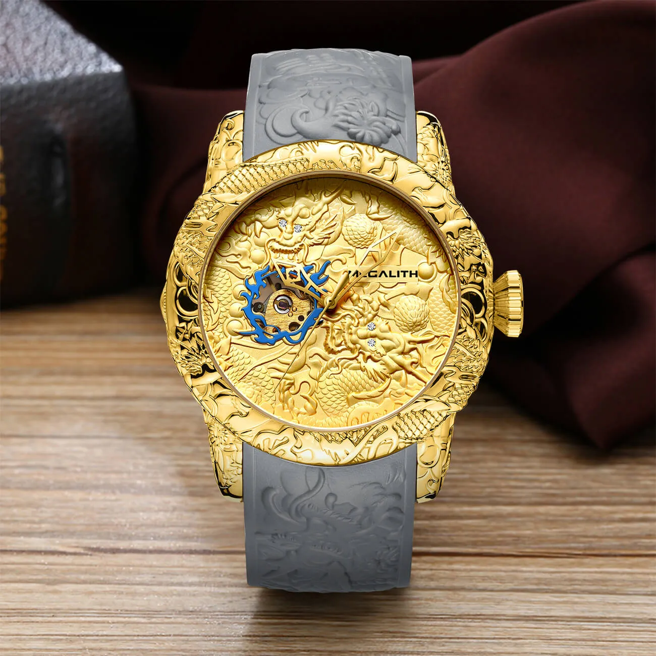 8041M | Mechanical Men Watch | Rubber Band