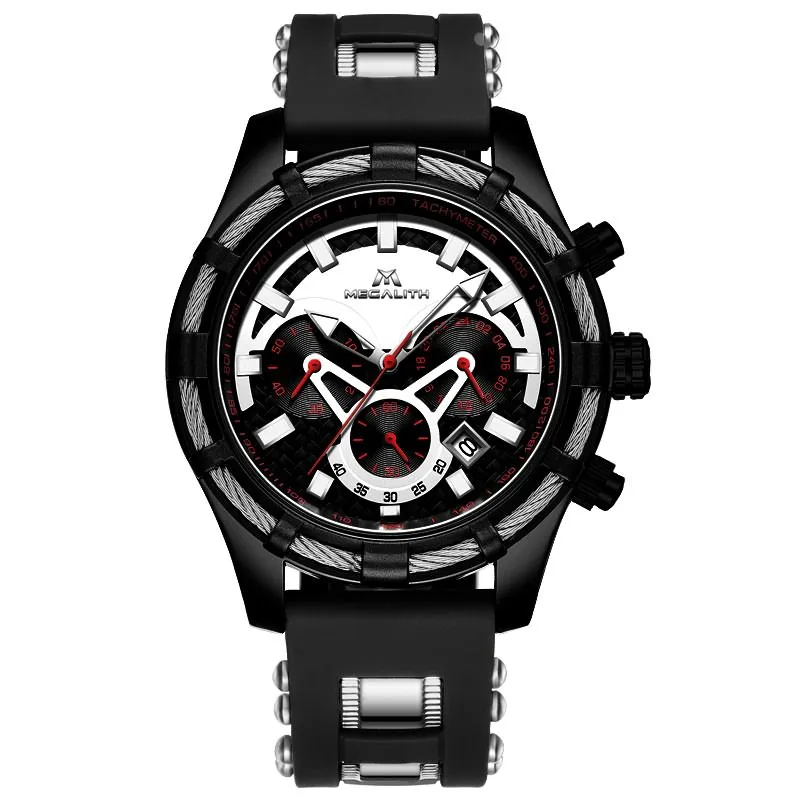 8042M | Quartz Men Watch | Rubber Band