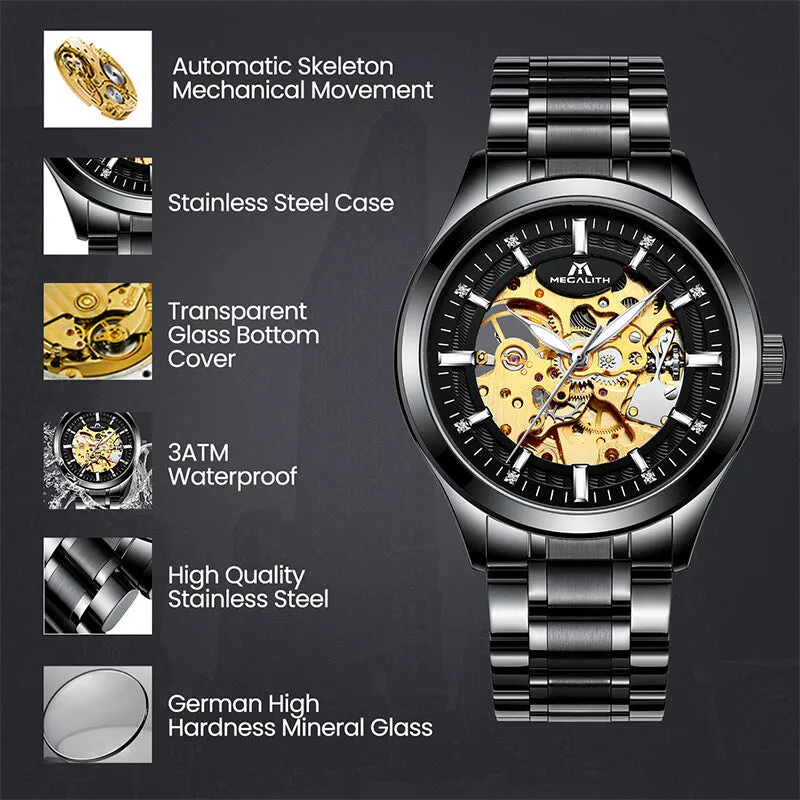 8045M | Mechanical Men Watch | Stainless Steel Band