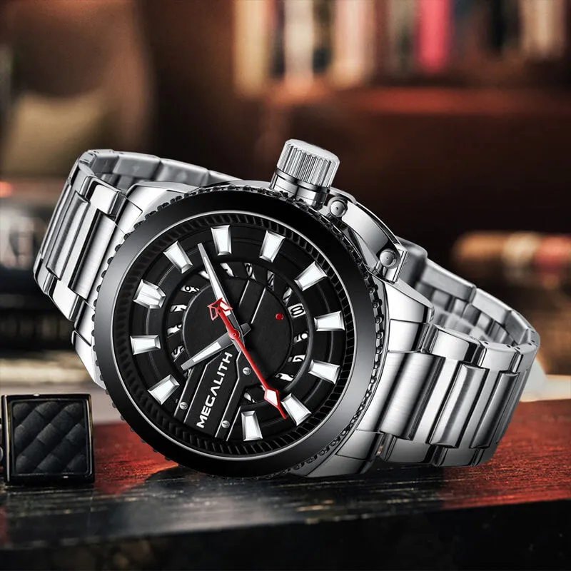 8211M | Quartz Men Watch | Stainless Steel Band