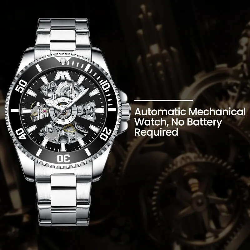 8215M | Mechanical Men Watch | Stainless Steel Band