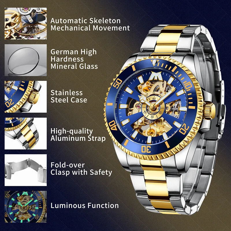 8215M | Mechanical Men Watch | Stainless Steel Band