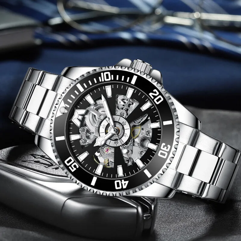 8215M | Mechanical Men Watch | Stainless Steel Band