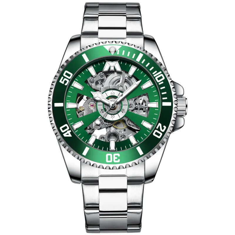 8215M | Mechanical Men Watch | Stainless Steel Band