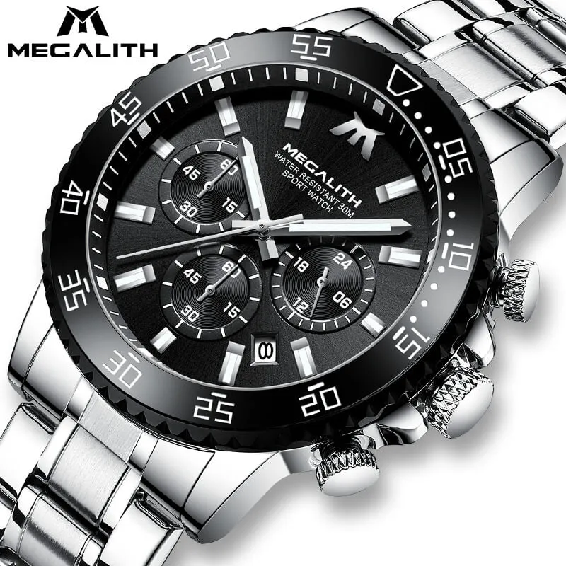 8218M | Quartz Men Watch | Stainless Steel Band