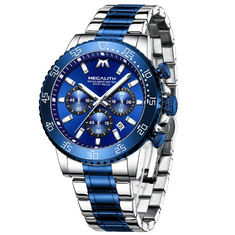 8218M | Quartz Men Watch | Stainless Steel Band