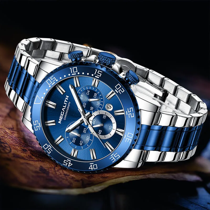 8227M | Quartz Men Watch | Stainless Steel Band