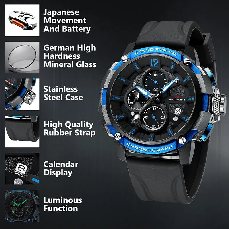 8231M | Quartz Men Watch | Rubber Band