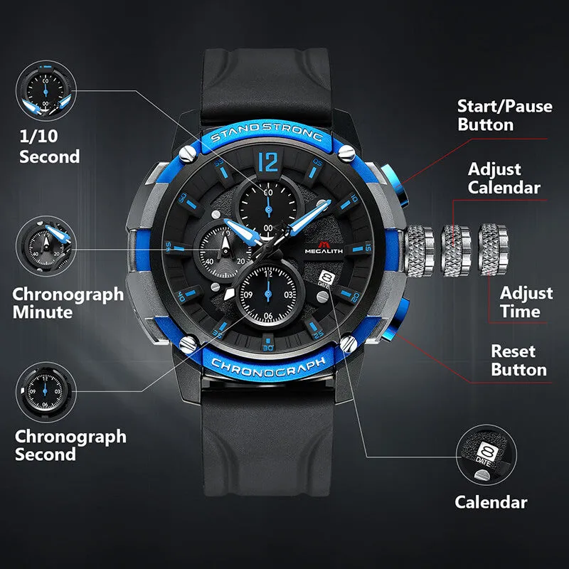 8231M | Quartz Men Watch | Rubber Band