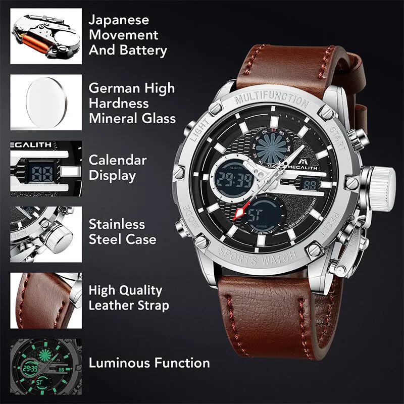 8236M | Quartz Men Watch | Leather Band