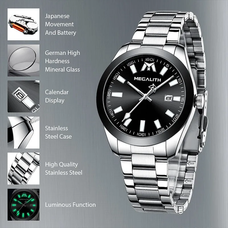 8603M | Quartz Men Watch | Stainless Steel Band