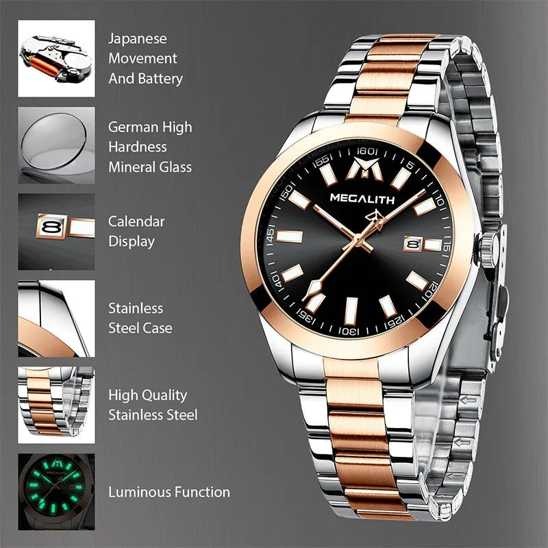 8603M | Quartz Men Watch | Stainless Steel Band