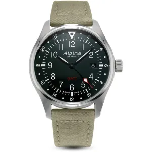 ALPINA STARTIMER PILOT QUARTZ GMT AL-247B4S6  MEN'S WATCH