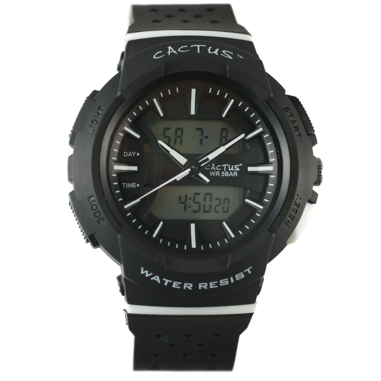 Cactus Watches | Analogue Digital Combo Watch | Black