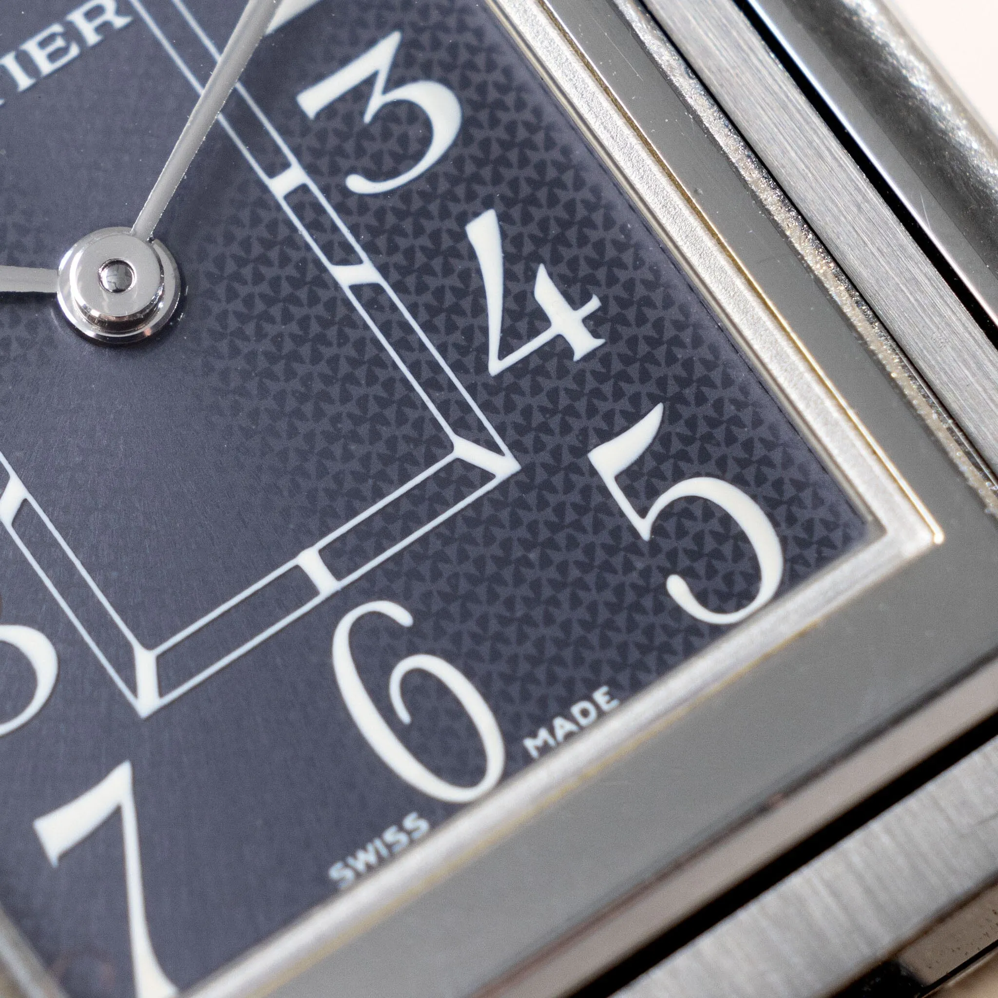 Cartier Tank Basculante Slate Grey Dial Ref 2405