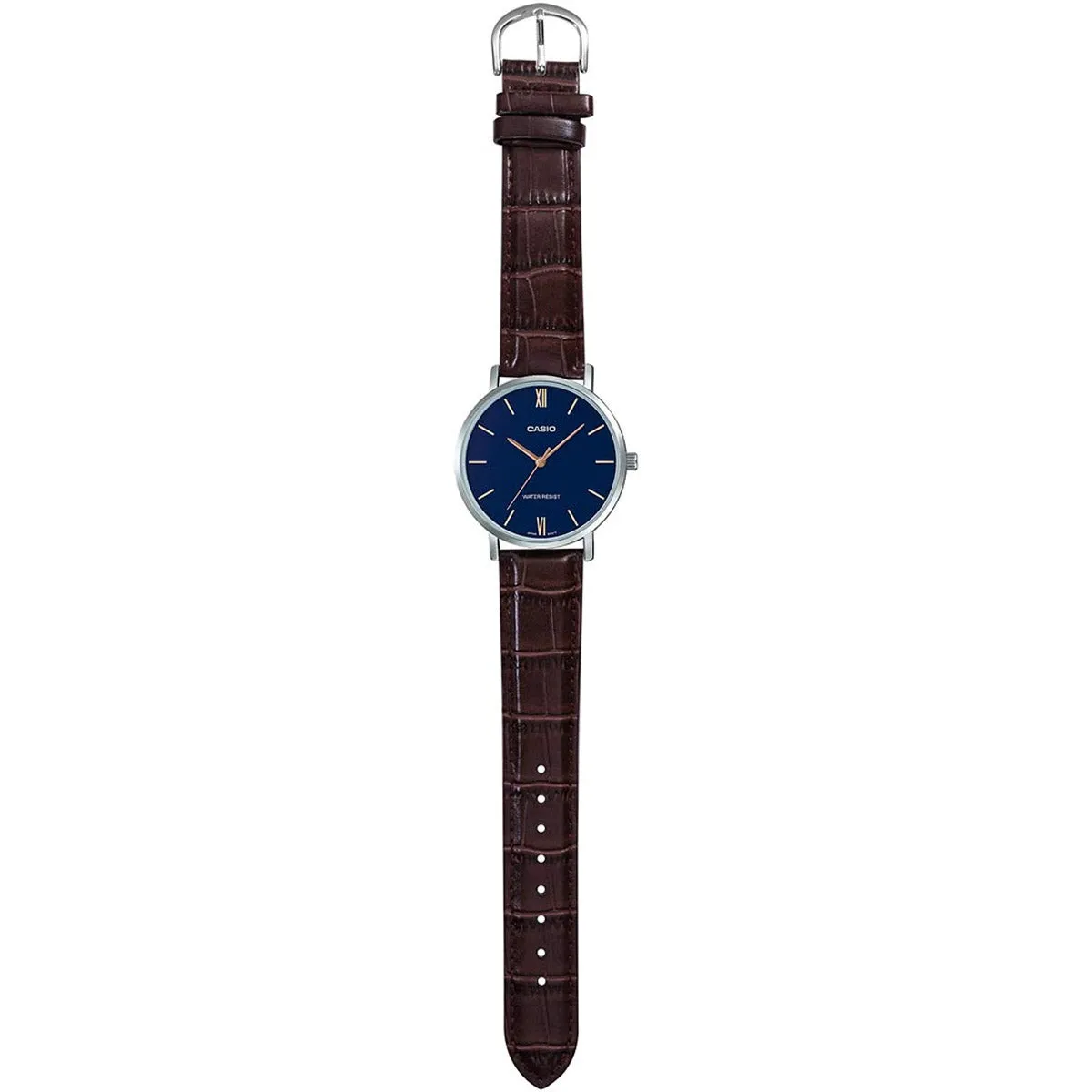 CASIO Analog Blue Dial Men's Watch #MTP-VT01L-2BUDF