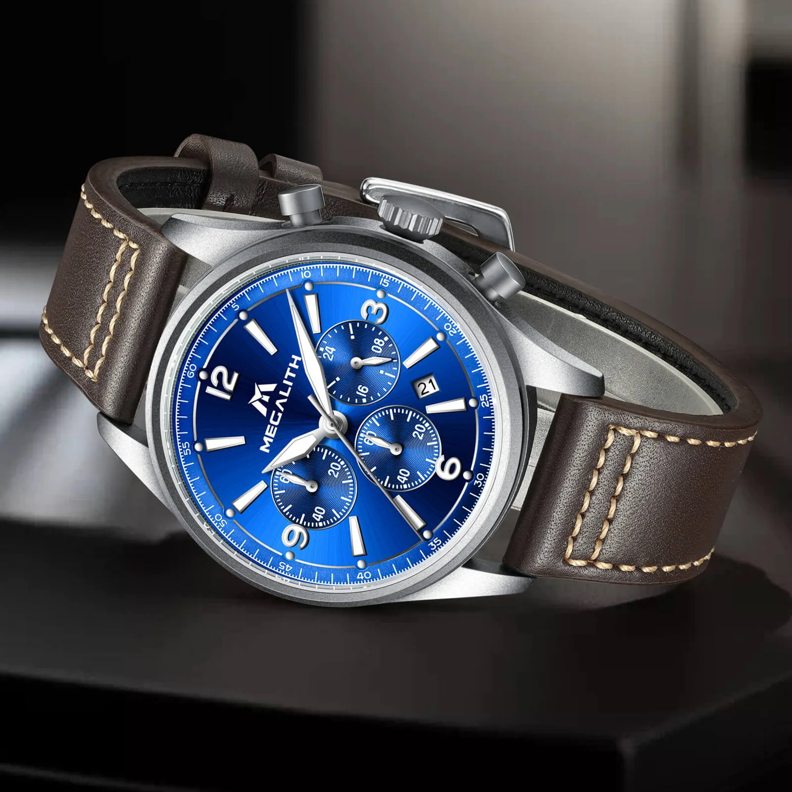 Chronograph Watch | Leather Band | 8246M