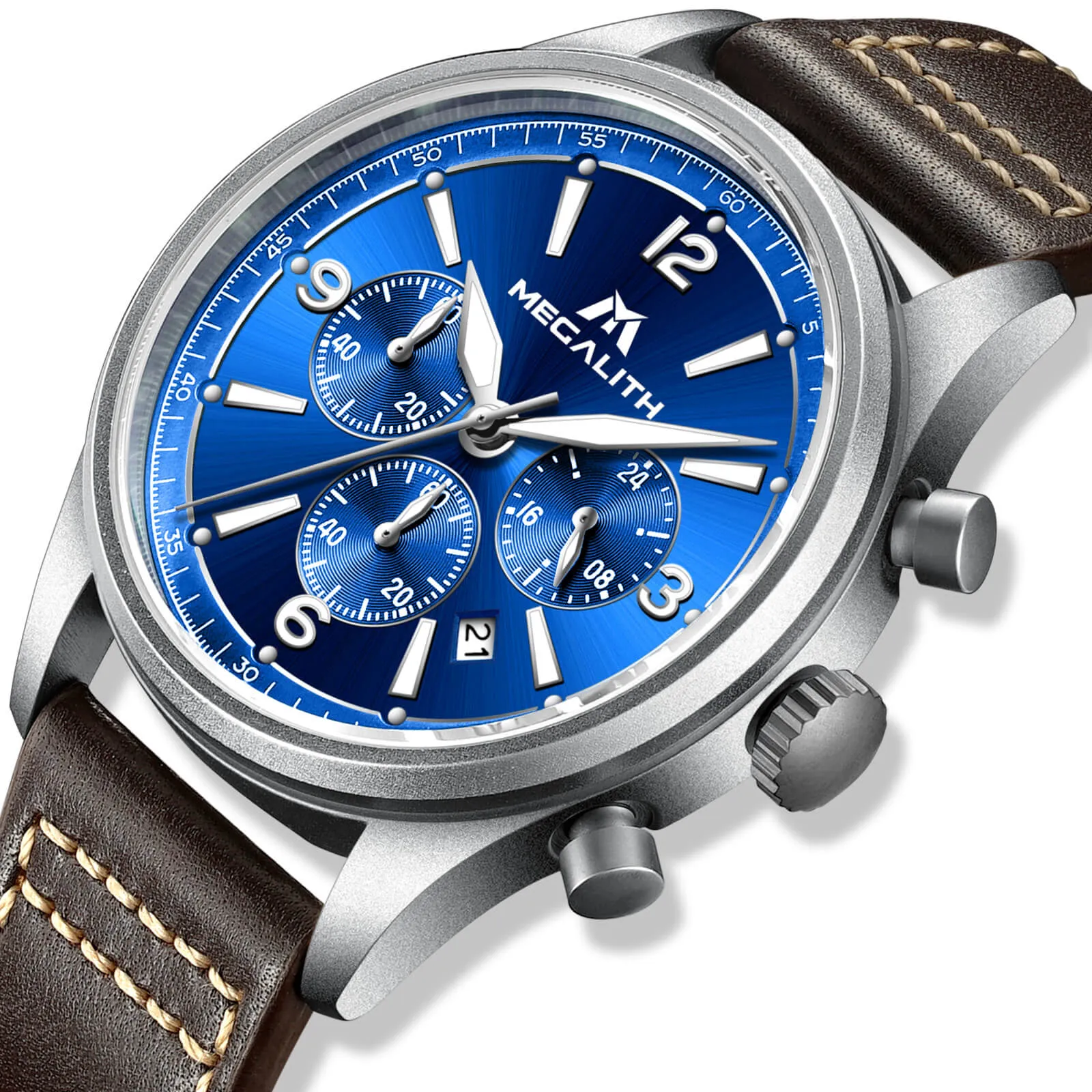 Chronograph Watch | Leather Band | 8246M