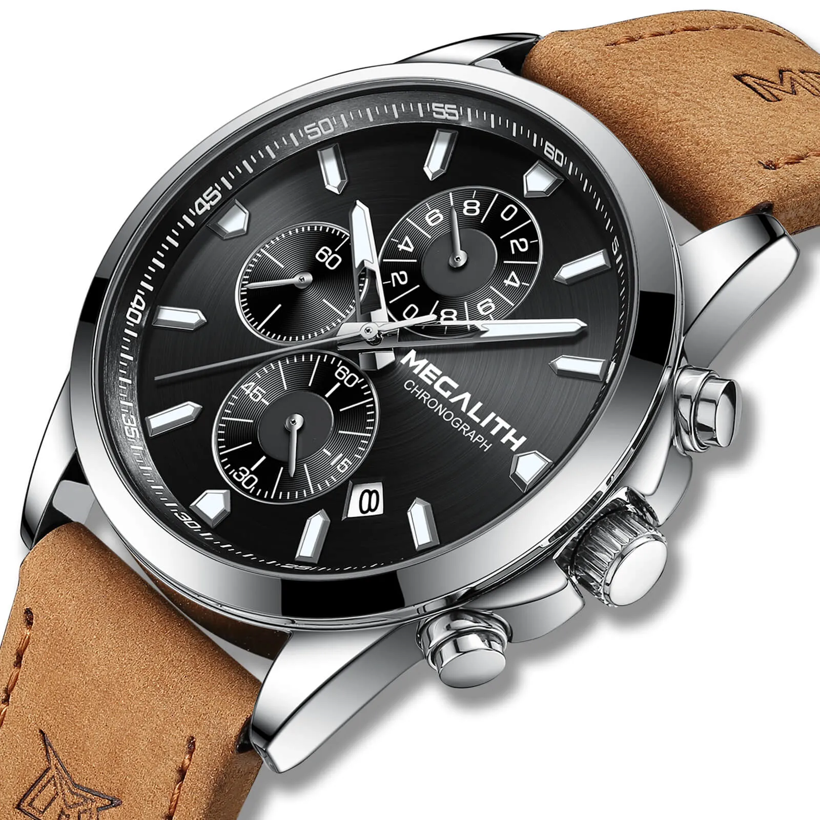 Chronograph Watch | Leather Band | 8272M