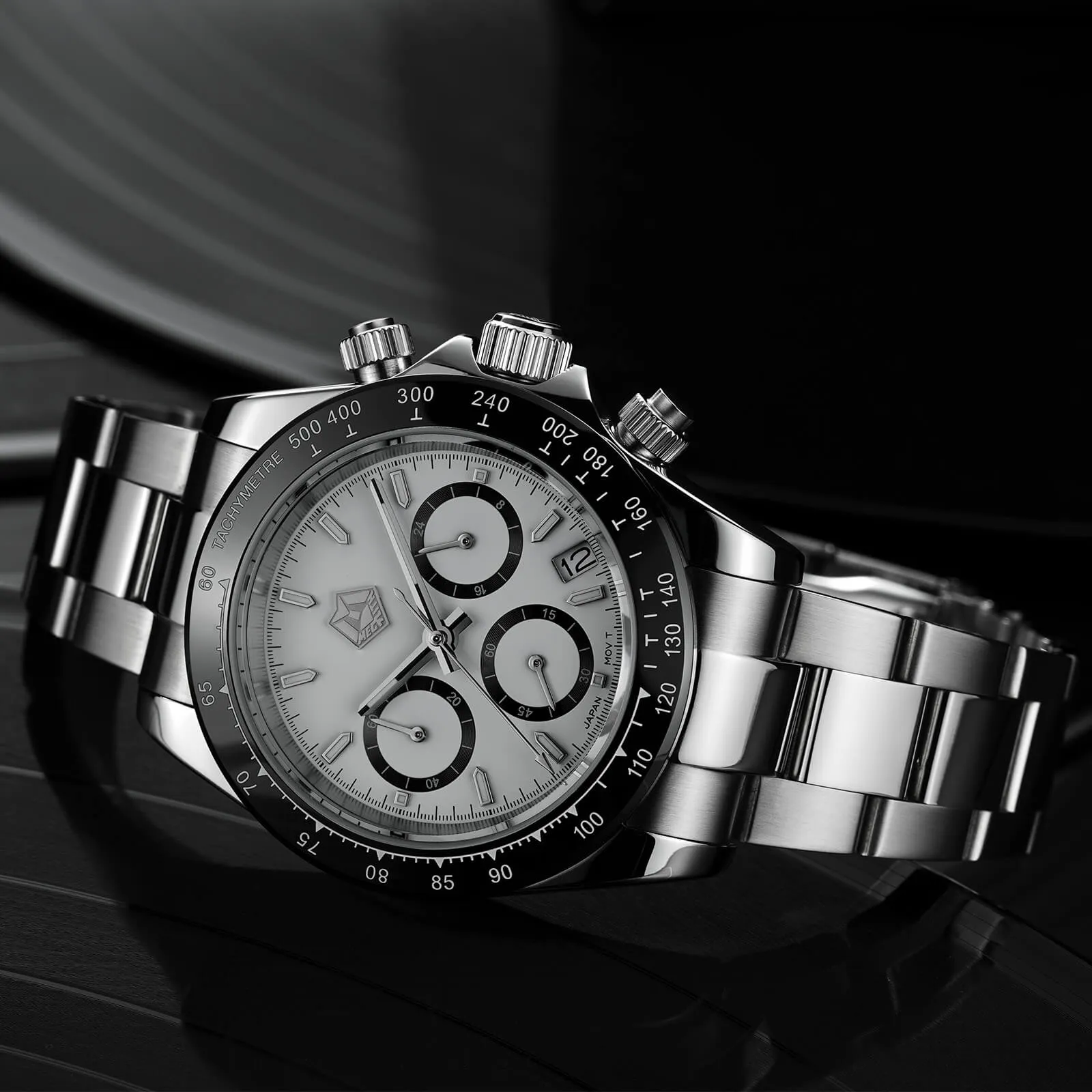 Chronograph Watch | Solid Steel | 8389M