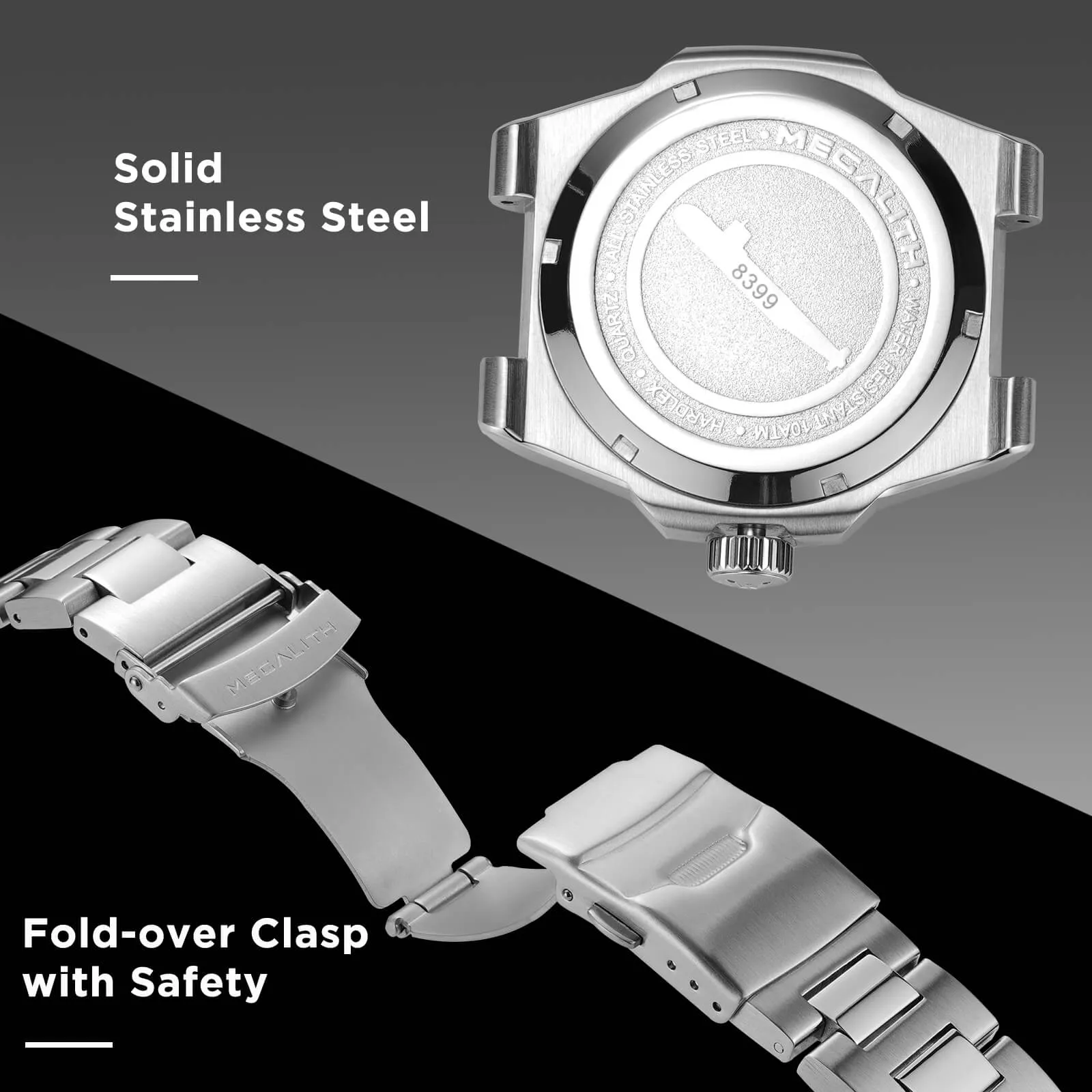 Chronograph Watch | Solid Steel | 8396M