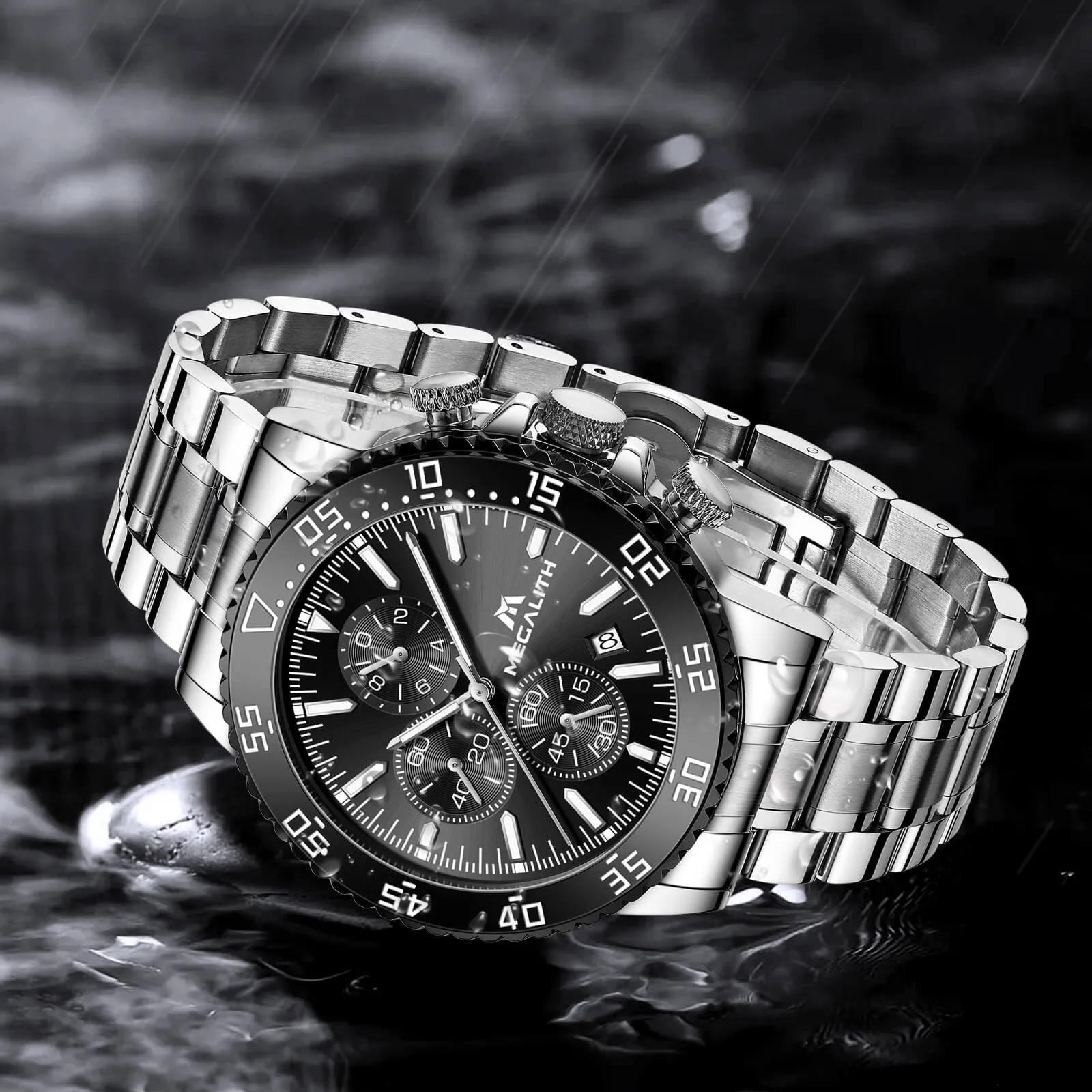 Chronograph Watch | Stainless Steel Band | 8259M