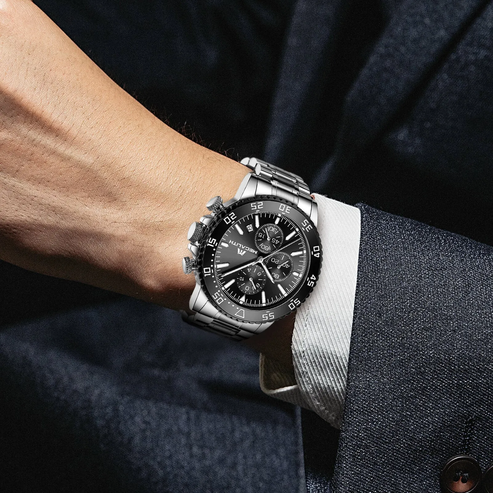 Chronograph Watch | Stainless Steel Band | 8259M