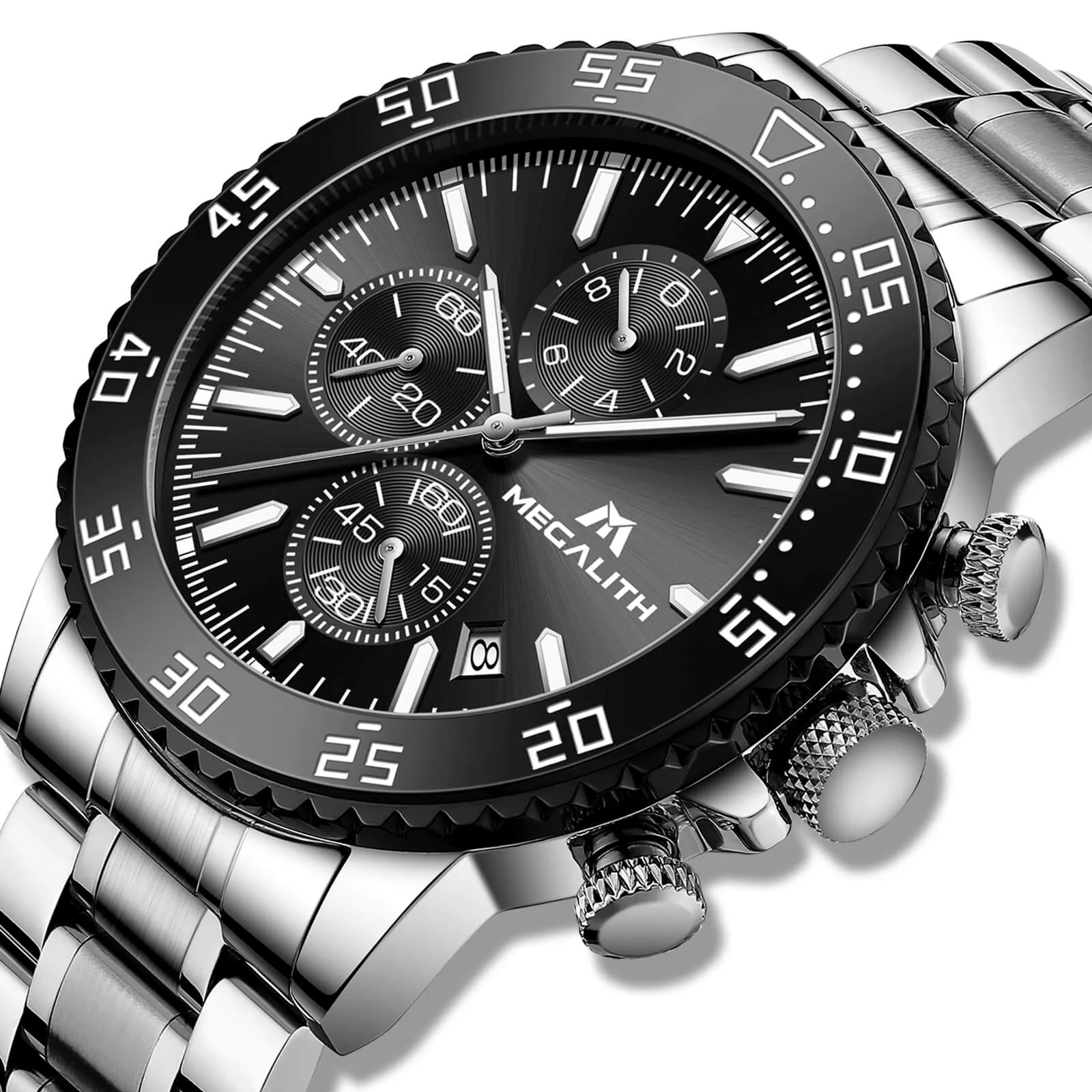 Chronograph Watch | Stainless Steel Band | 8259M