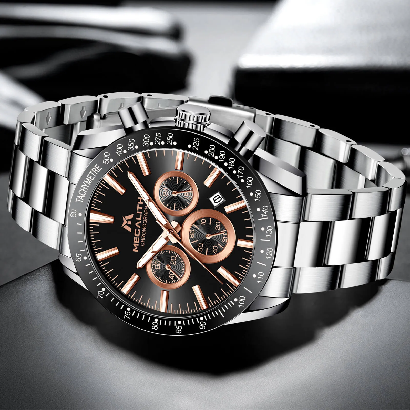 Chronograph Watch | Stainless Steel Band | 8270M