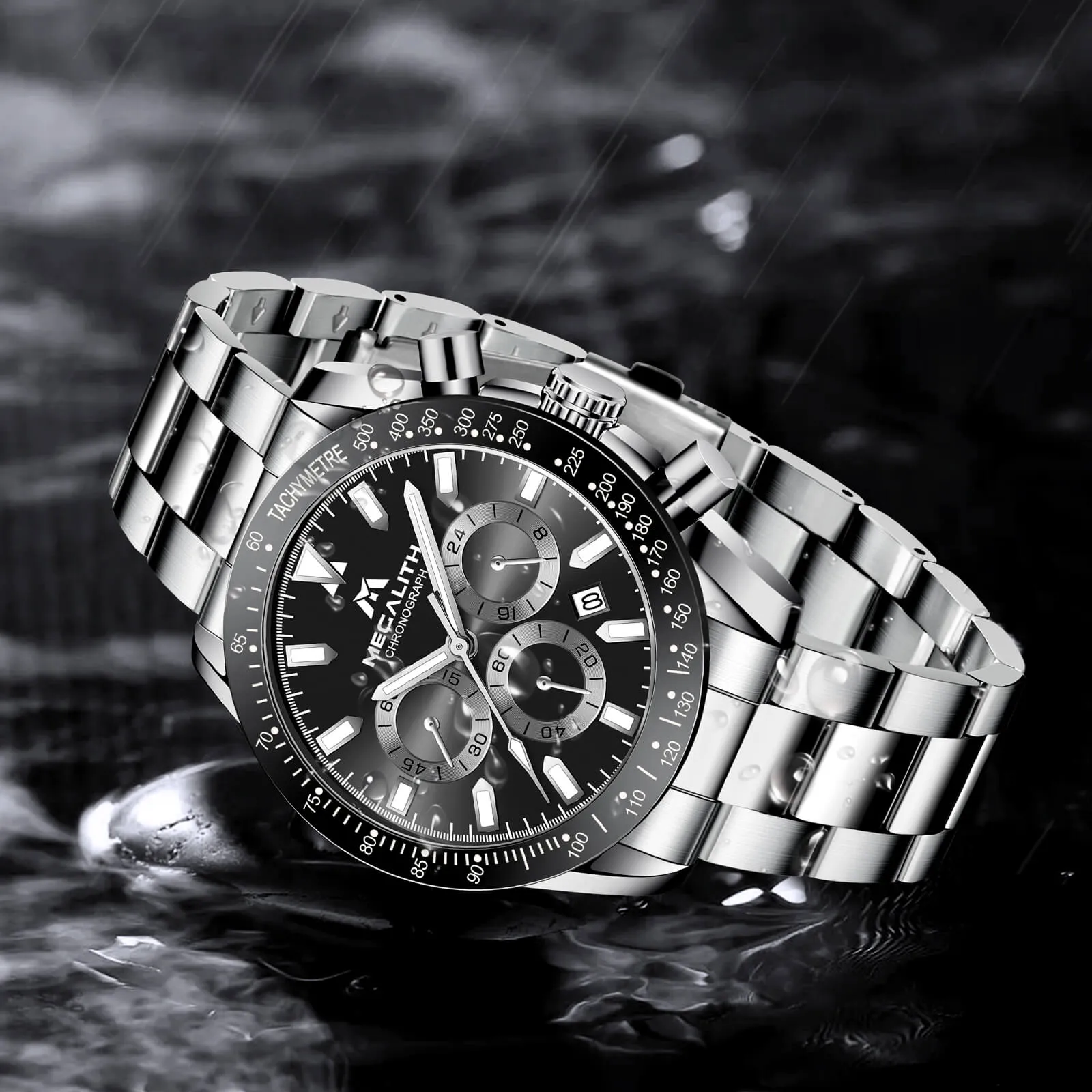 Chronograph Watch | Stainless Steel Band | 8273M