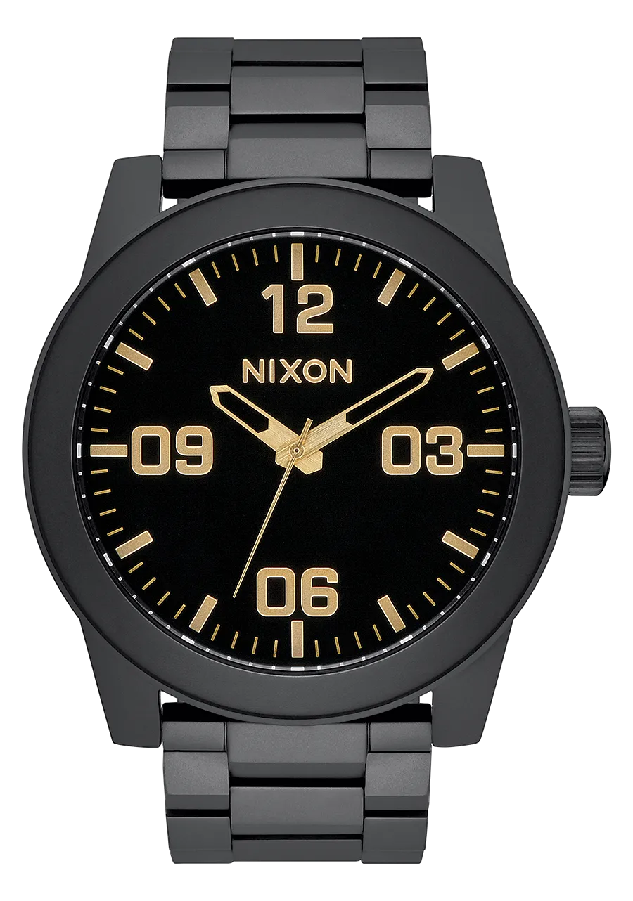 Corporal Stainless Steel - Matte Black / Gold