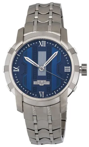 Dewitt Glorious Knight Automatic Steel Mens Watch Blue Dial FTV.HMS.003.S