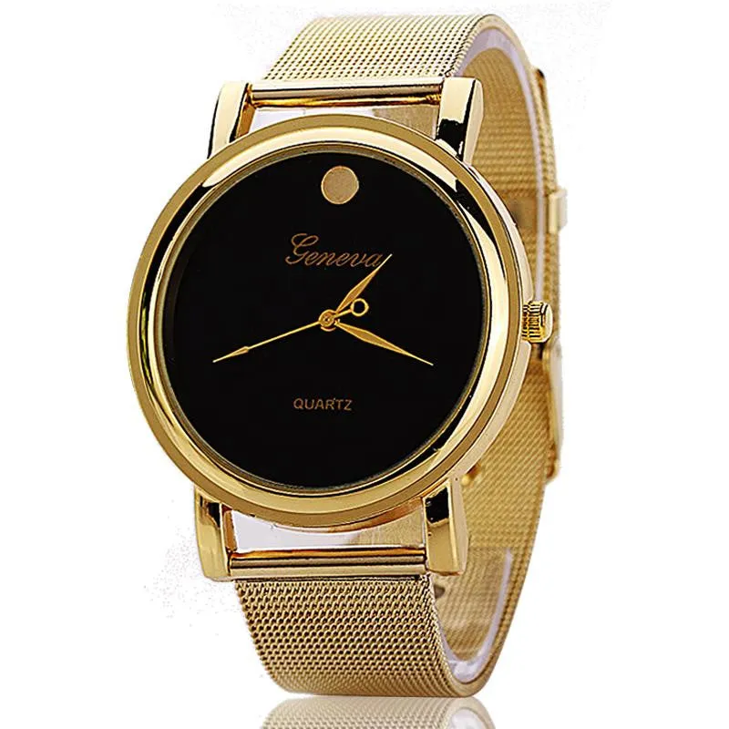 Fashion New Casual Fashion Geneva Business Stainless Steel Waterproof Wristwatch Dress Watches Geneva Watches Watch