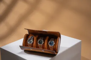 Galata - Parchment Patina Honey Brown Watch Roll