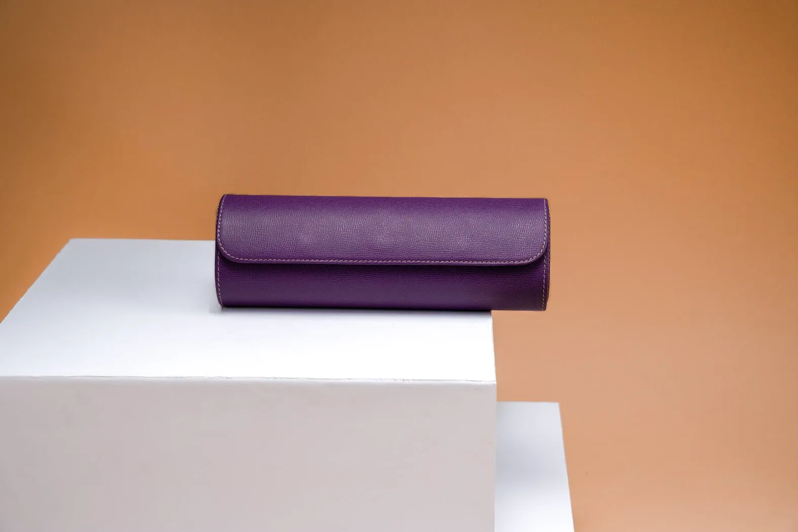 Galata - Saffiano Purple Watch Roll