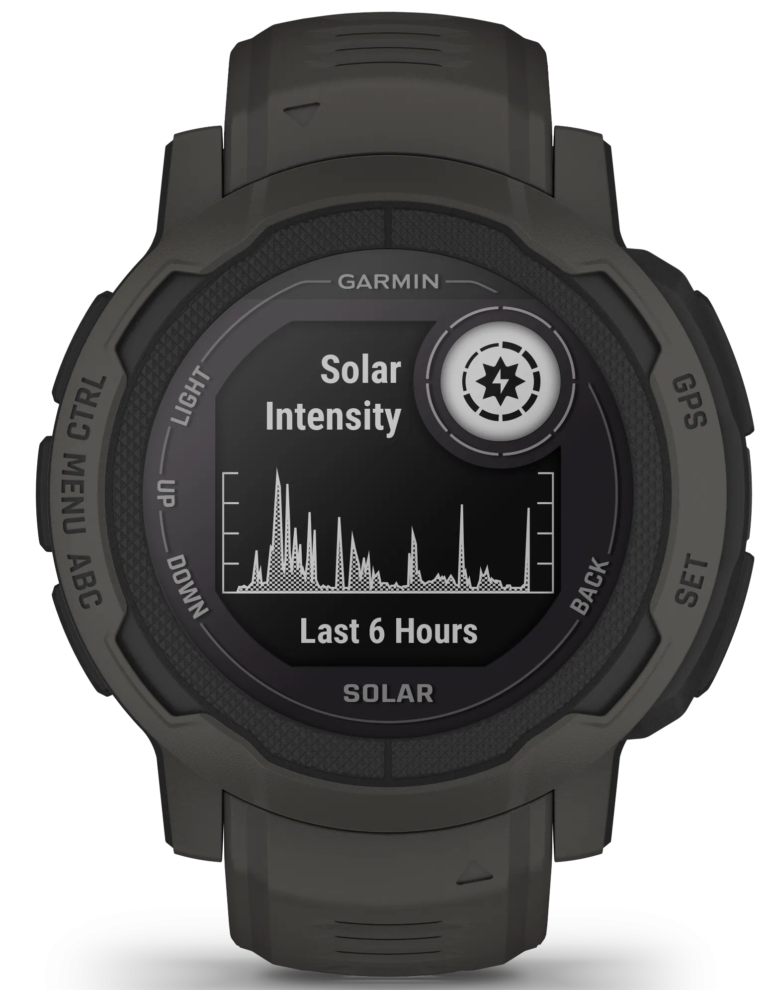 GRM Watch Instinct 2 Solar GPS Graphite Smartwatch