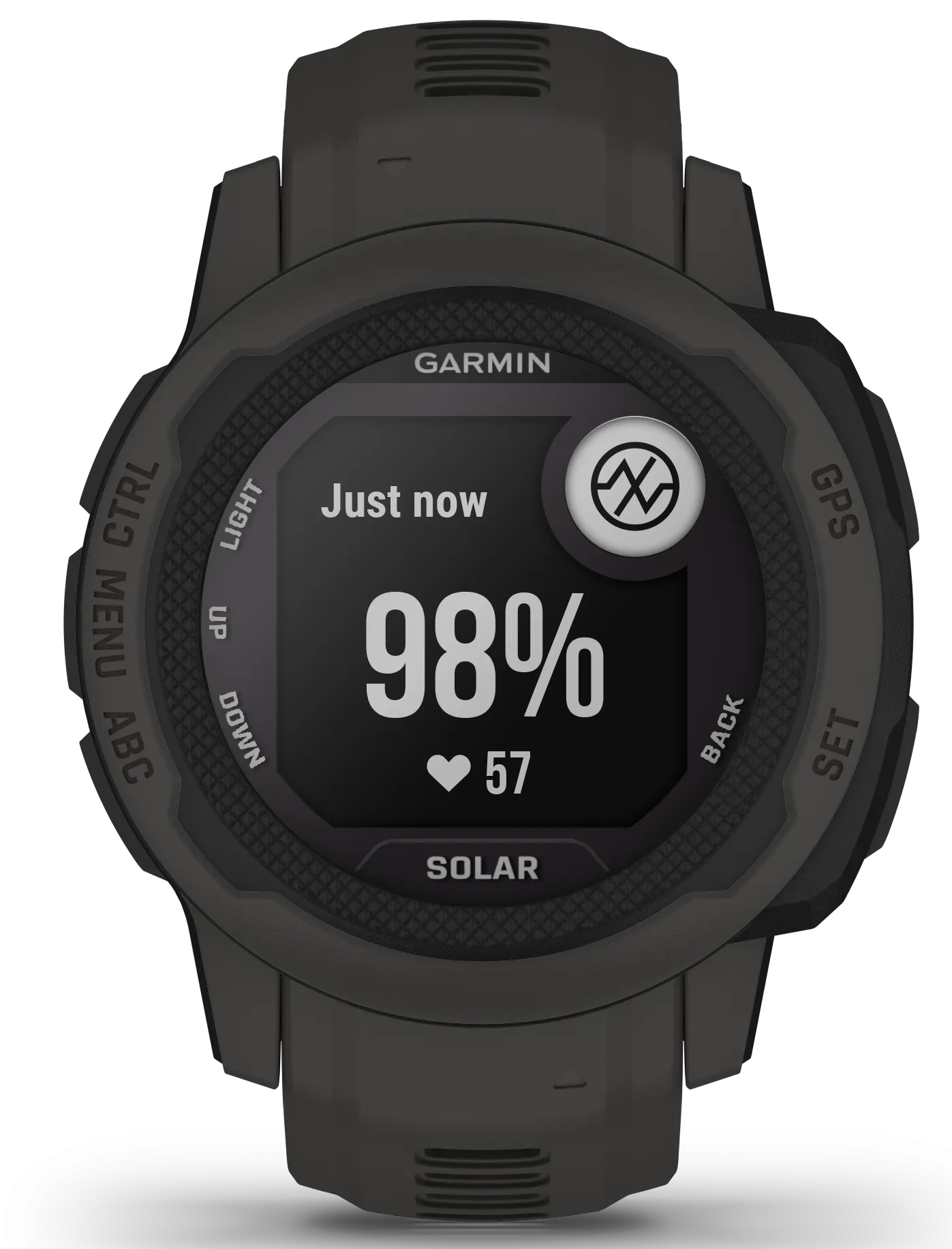 GRM Watch Instinct 2S Solar GPS Graphite Smartwatch