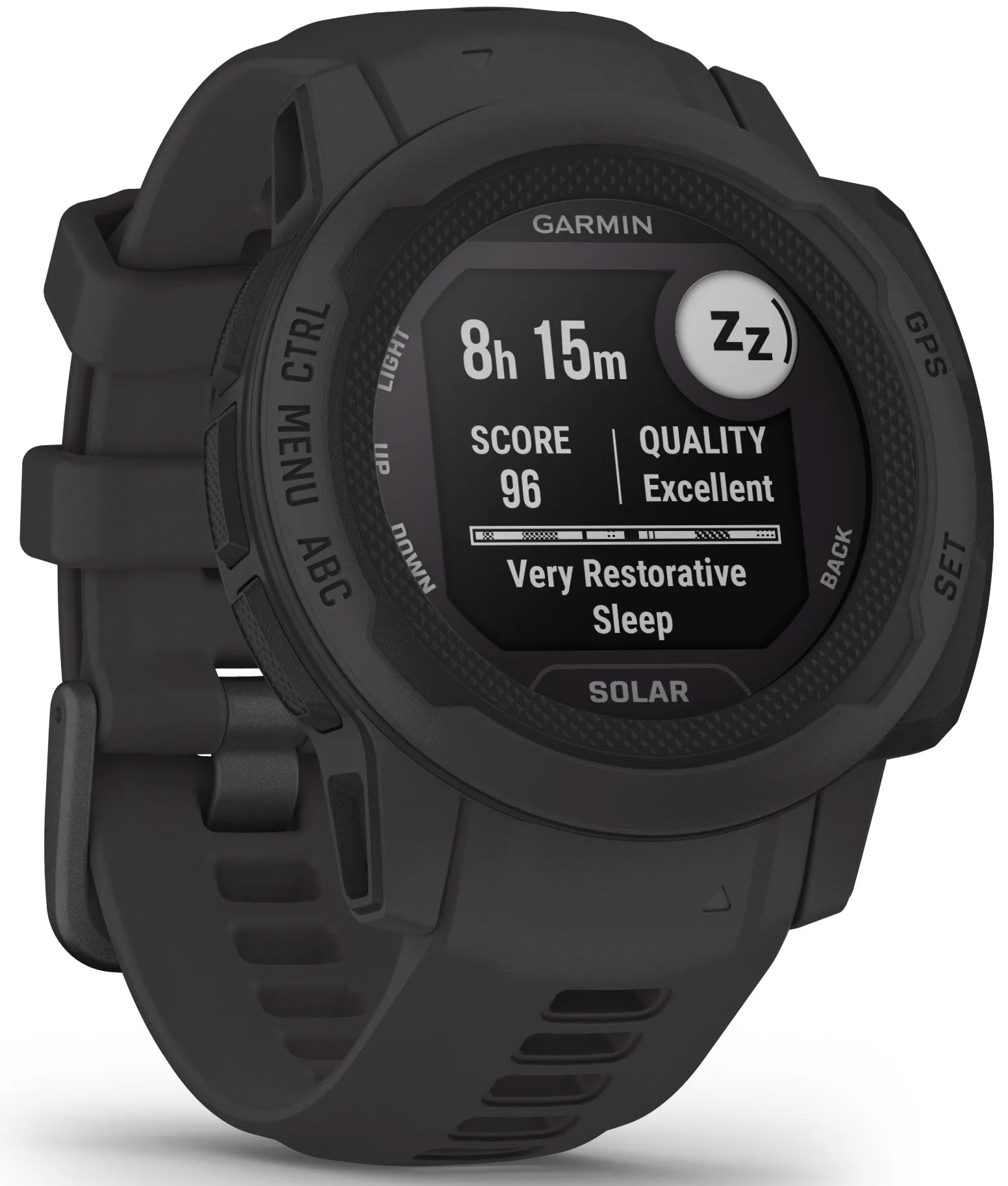 GRM Watch Instinct 2S Solar GPS Graphite Smartwatch