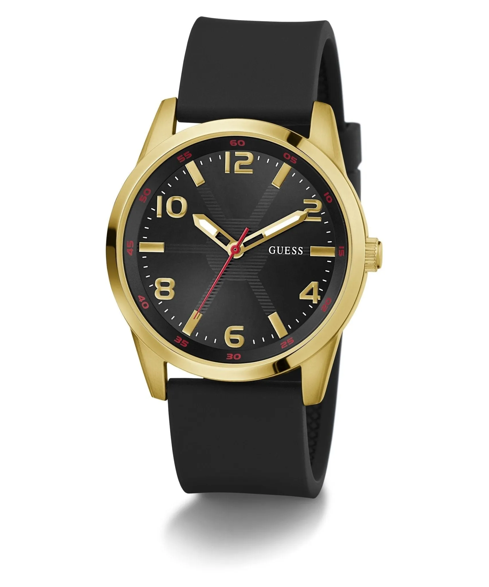 Guess Gents Monte Gold Tone Silicone Watch GW0805G2