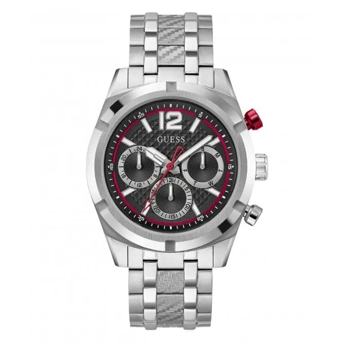 Guess Gents Resistance Silver Tone Watch GW0714G1