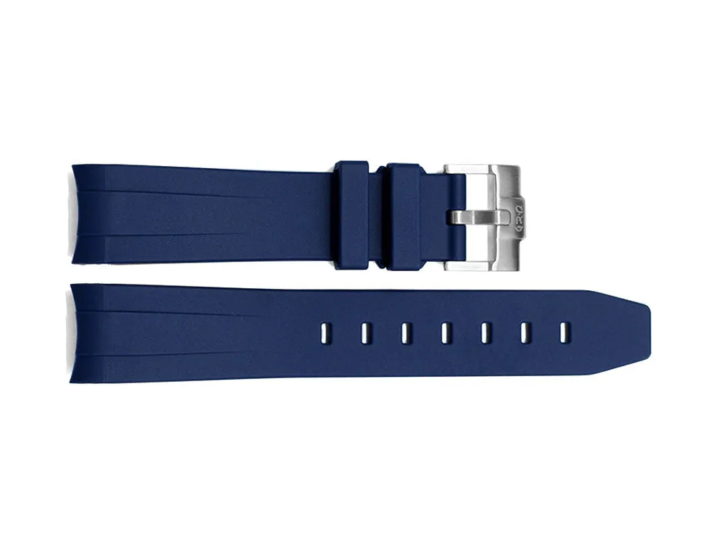 Hitori Blue Curve Endlink Rubber Strap