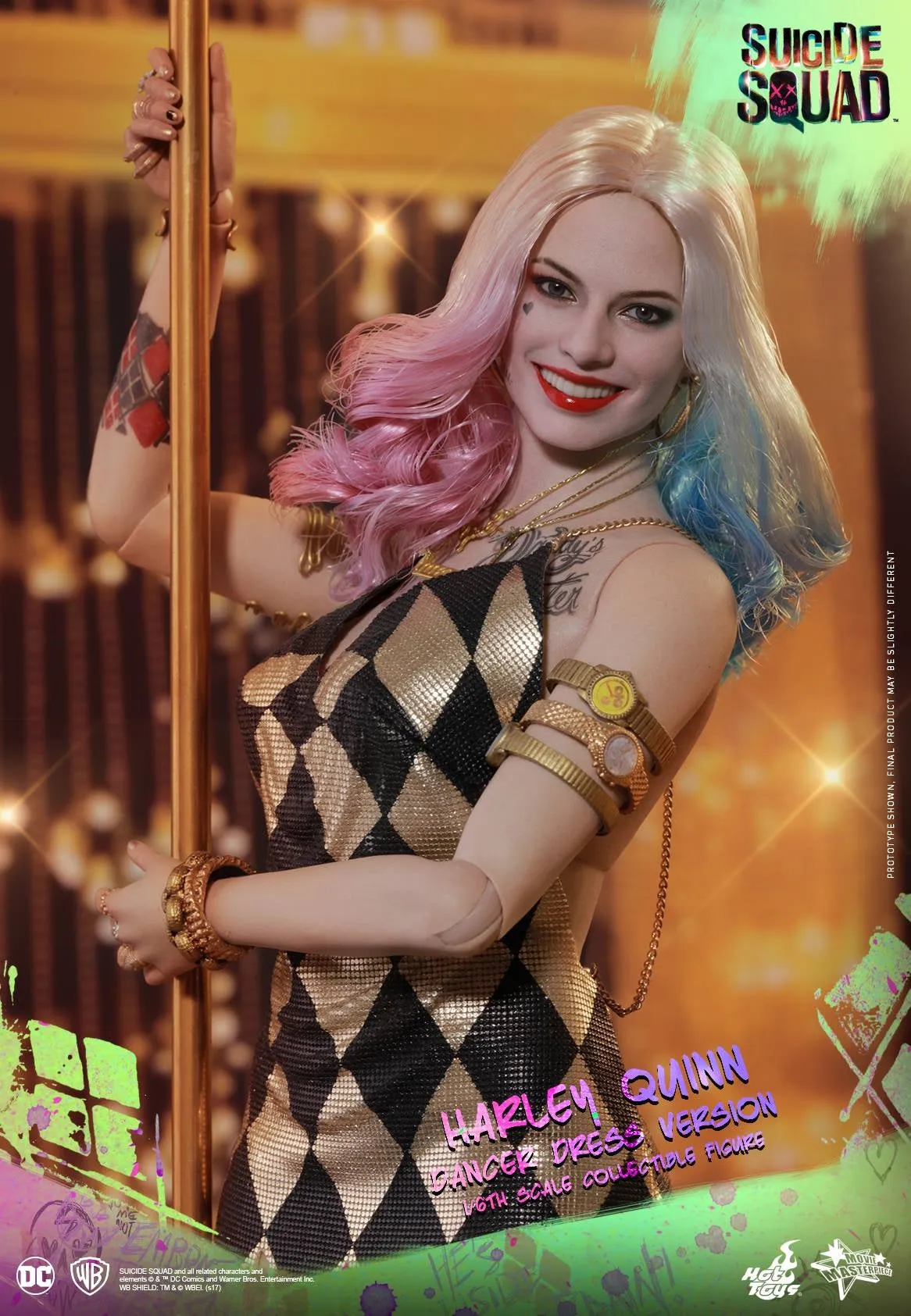 Hot Toys - MMS439 - Suicide Squad - Harley Quinn (Dancer Dress Version) Collectible Figure