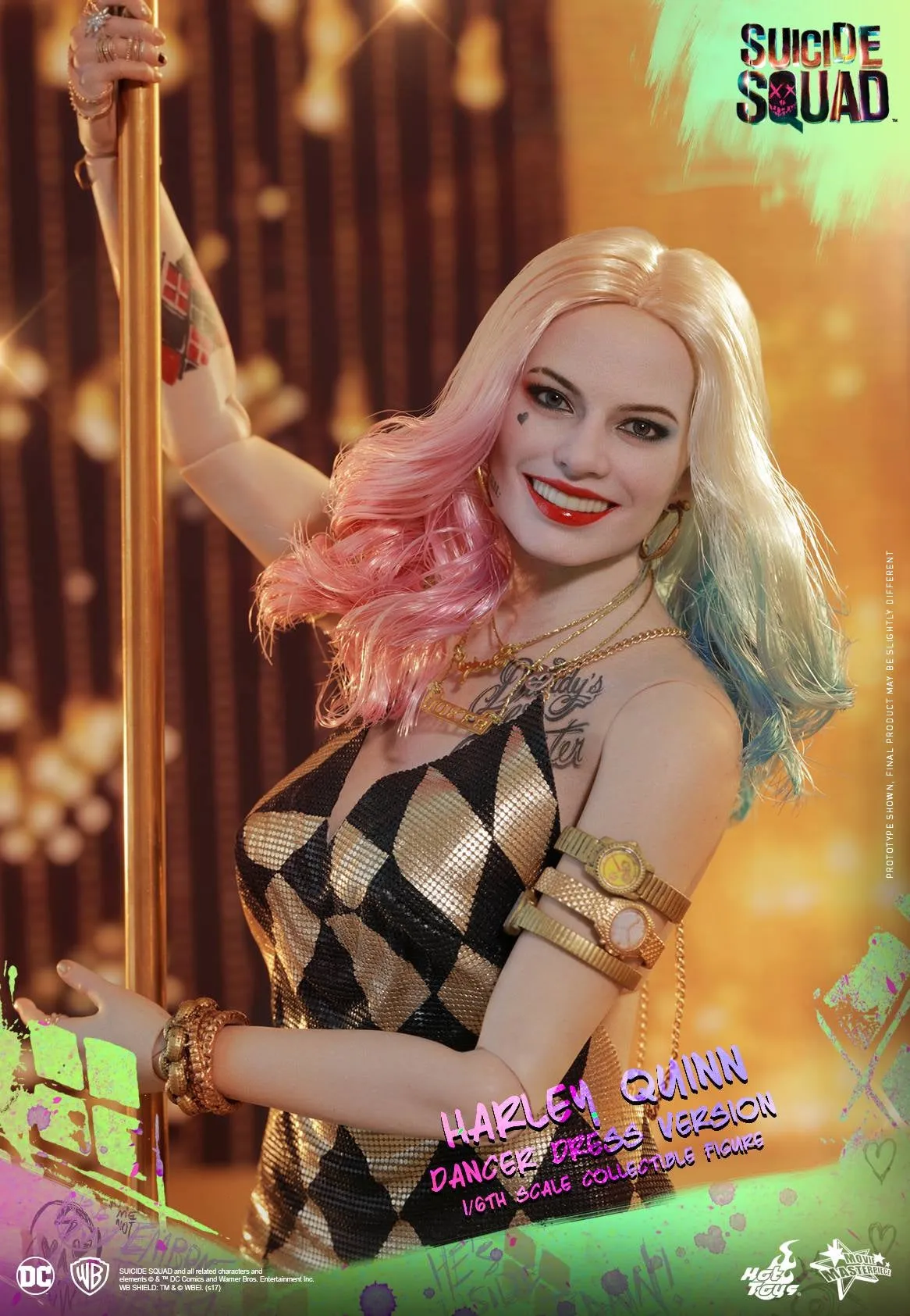 Hot Toys - MMS439 - Suicide Squad - Harley Quinn (Dancer Dress Version) Collectible Figure