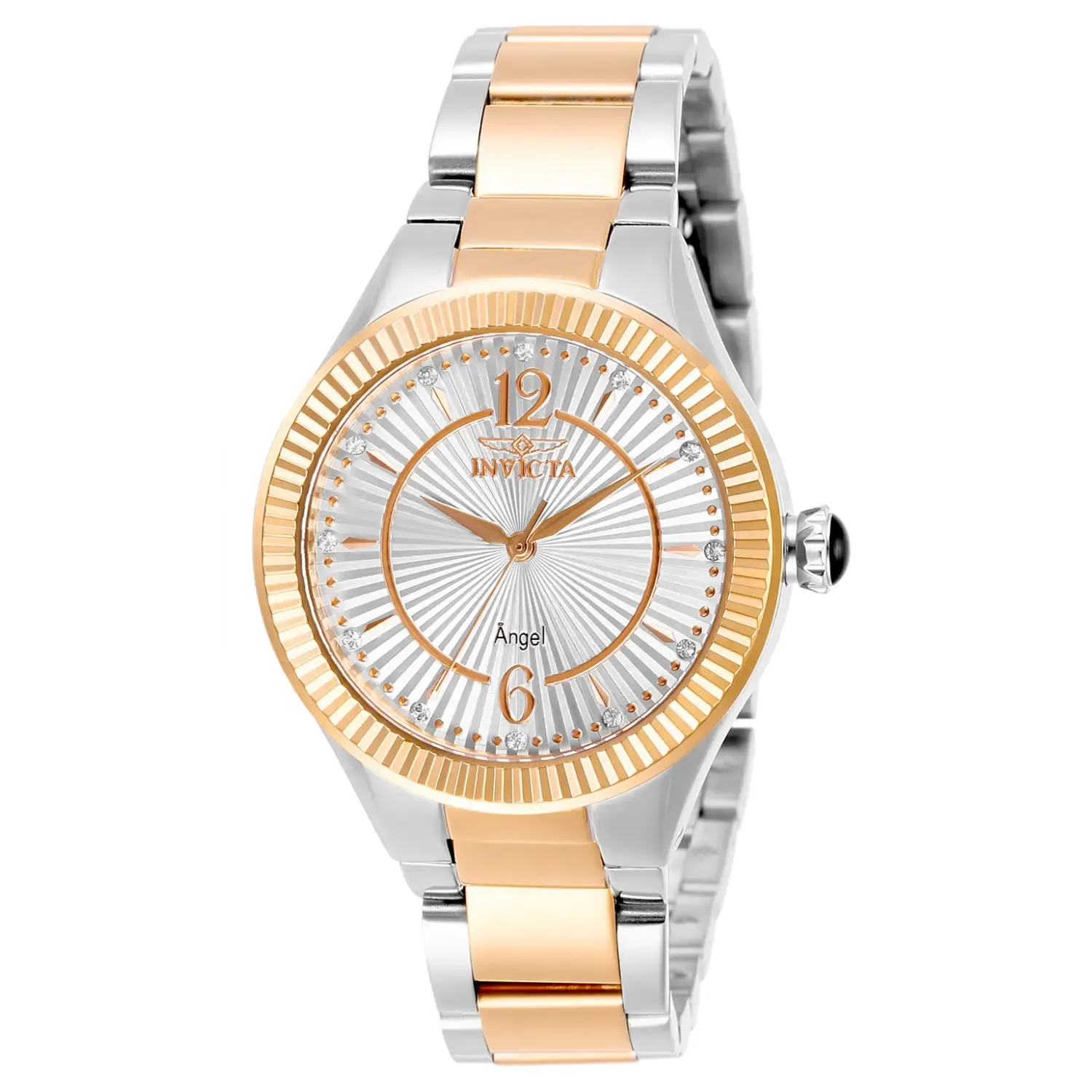 Invicta Women's 28343 Angel Quartz 3 Hand White Dial Watch