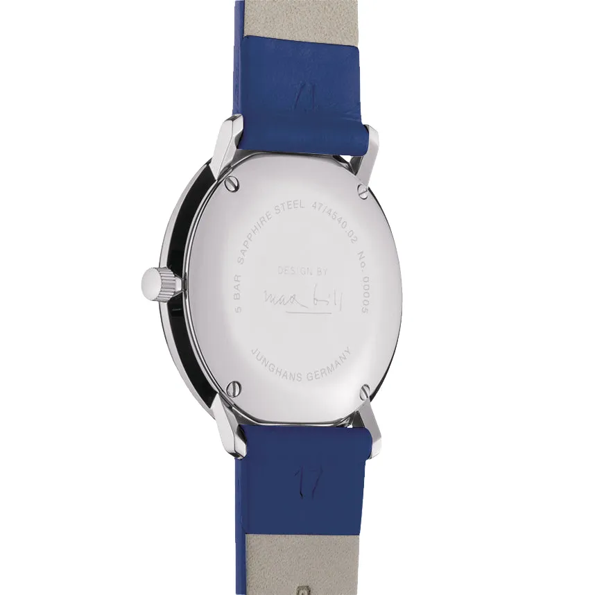 Junghans Max Bill Damen Men's Blue Watch 47/4540.02