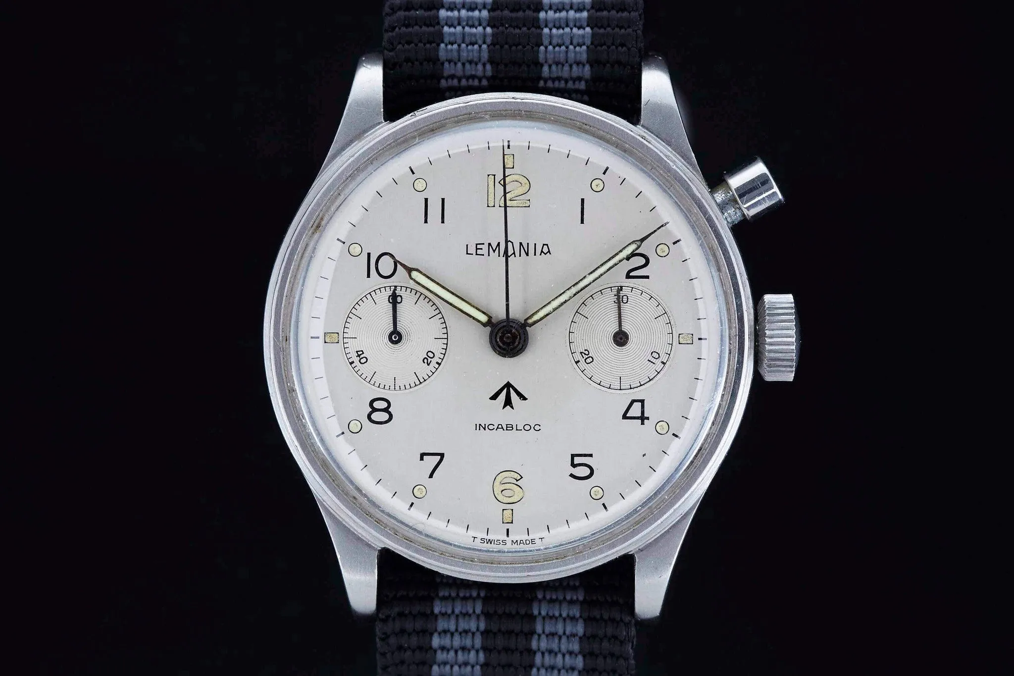 Lemania Monopusher Chronograph