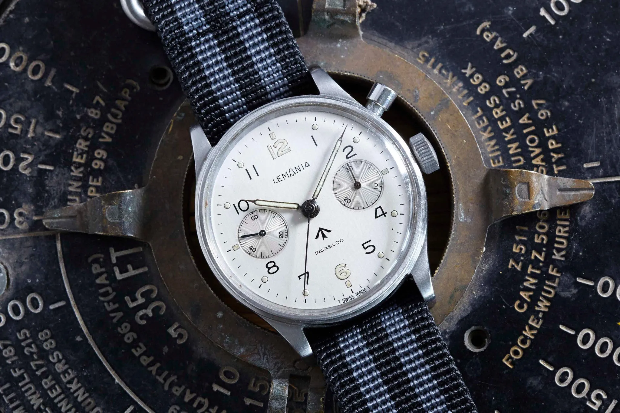 Lemania Monopusher Chronograph